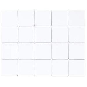 CleverDelights 1" Clear Square Glass Tile Pack