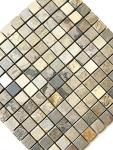 1x1 Harmony Slate Tumbled Mosaic Tile