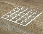 CleverDelights 1" Clear Square Glass Tile Pack