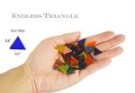 Bright Stained Glass Triangle Mosaic Shower Tiles