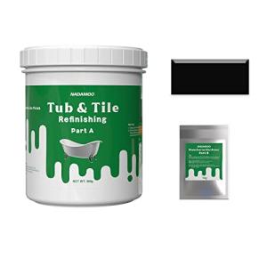NADAMOO Black Tub and Tile Refinishing Paint Kit