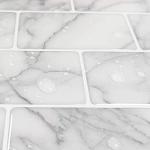 Art3d Gray Marble Peel and Stick Shower Tile