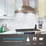Art3d Peel and Stick White Marble Wall Tiles