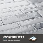 Art3d Peel and Stick White Marble Wall Tiles