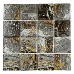 Tenedos Danubio Grey and Gold Porcelain Tile