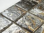 Tenedos Danubio Grey and Gold Porcelain Tile