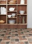 Harvard Brick Red Peel and Stick Floor Tiles
