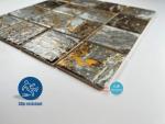 Tenedos Danubio Grey and Gold Porcelain Tile