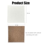 Bovnobca Sublimation Blank Square Ceramic Coasters, Glazed Ceramic Tiles with Cork Backing Pads, 24 Pack