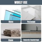 POWERTEC Diamond Hand Polishing Pads Assorted 60/100/ 200/400 Grits 4 Pack, Diamond Sanding Block for Polishing and Grinding Porcelain, Ceramic Tile, Glass, Granite, Stone, Wood & Metal (71907)