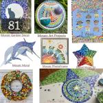 Youway Style Vitreous Mosaic Tiles for Crafts Bulk, 2.2lb Iridescent Mosaic Glass Tiles for Art Crafts, 3/4 inch Square Mosaic Glass Pieces