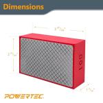 POWERTEC Diamond Hand Polishing Pads Assorted 60/100/ 200/400 Grits 4 Pack, Diamond Sanding Block for Polishing and Grinding Porcelain, Ceramic Tile, Glass, Granite, Stone, Wood & Metal (71907)