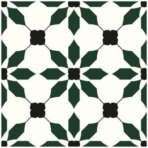 MORCART 7.87" x 7.87" Peel and Stick Floor Tile, 20 PCS Self-Adhesive DIY Vinyl Flooring for Renters, Removable and Waterproof Tile Sticker for Bathroom, Kitchen, Staircase (Black Green)