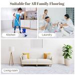 Spiareal 48 Pieces Peel and Stick Floor Tiles Vinyl Flooring 12 x 12 Inch Stick on Floor Tile Self Adhesive Waterproof DIY for Bathroom Kitchen Bedroom Living Room(White Marble)