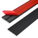 Jiekayi 2Pack 36″ Metal Outdoor Stair Treads Non-Slip, Heavy-Duty Aluminum Waterproof Safety Grip Strips for Tread, Ramps, Wood, Composite, Tile, Vinyl, Size 36in x 2in (Black)