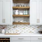 STICKGOO 10 Sheets Peel and Stick Backsplash, Calacatta Golden Stick on Aluminum Composite Tiles Stikers, Self Adhesive Mixed Metal Backsplash for Kitchen, Bathroom, Fireplace, RV