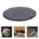 Reptile Basking Platform Rock Tortoise Habitat Slate Rock for Reptiles Food Dish Landscape Habitat Decor Accessories for Crested Gecko Lizard Bearded Dragon Turtle