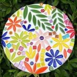 Leaf Petal Ceramic Mosaic Tiles for Crafts, 500g/1.1LB Irregular Mosaic Pieces, Petal Mosaic Tiles DIY Mosaic Making Stones for Craft Hobby Arts Wall Decoration (White)