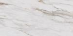 Tenedos TRCD-CLG-POR Siena White Greyish Oro Gold Brownish 12x24 Calacatta Marble Look Porcelain Matte Floor Wall Tile Backsplash for Kitchen, Shower, Fireplace, Countertop (1 Piece)