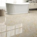 20-Pack Peel and Stick Floor Tiles Vinyl Floor 12 x 12 inch Self Adhesive Waterproof Flooring Planks DIY for Bathroom, Kitchen, Living Room, RV, Cover 20 Sq. Ft, Polish Beige Marble