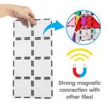 PicassoTiles Clear Transparent Magnetic Tile Expansion Set STEM Educational Construction Toy Kit for Kids Age 3 Plus Magnet Building Blocks Preschool Learning Creativity and Skill Development PTE13