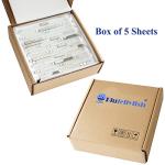 Blujellyfish Glass Metal Tile Iridescent White Glass Silver Mirror Stainless Steel Blends Interlocking Strip Wall Tiles TSTNB01 (Pack of 5 Sheets)