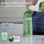 Bona Premium Multi-Surface Floor Spray Mop - Includes Multi-Surface Floor Cleaning Solution 34 fl oz and Machine Washable Microfiber Cleaning Pad - for Stone, Tile, Laminate, and Vinyl Floors