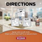 Weiman Granite Cleaner Polish and Protect, Streak Free, pH Neutral Formula for Daily Use on Interior & Exterior Natural Stone with Microfiber Towel, 3 in 1-2 Pack