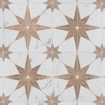 Llama Stella Loire Noce 9-3/4" x 9-3/4" Porcelain Floor and Wall Tile