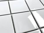 Tenedos 5 sq.ft. White 3x3 Porcelain Tile – Polished Square Mosaic for Kitchen Backsplash, Bathroom Walls, Showers, Countertops, Pools, Spas & Decorative Accents