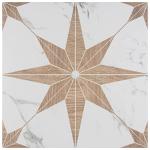 Llama Stella Loire Noce 9-3/4" x 9-3/4" Porcelain Floor and Wall Tile