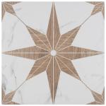 Llama Stella Loire Noce 9-3/4" x 9-3/4" Porcelain Floor and Wall Tile