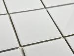 Tenedos 5 sq.ft. White 3x3 Porcelain Tile – Polished Square Mosaic for Kitchen Backsplash, Bathroom Walls, Showers, Countertops, Pools, Spas & Decorative Accents