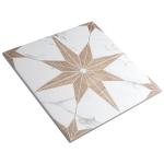 Llama Stella Loire Noce 9-3/4" x 9-3/4" Porcelain Floor and Wall Tile