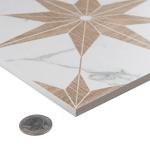 Llama Stella Loire Noce 9-3/4" x 9-3/4" Porcelain Floor and Wall Tile