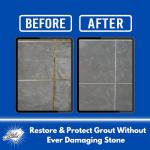 Black Diamond Ultimate Grout Cleaner: Best Cleaner for Tile,Ceramic,Porcelain, Marble Acid-Free Safe Deep Cleaner & Stain Remover for Even The Dirtiest Grout. (1-Quart/1-Brush)