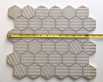 Squarefeet Depot White 2" Hexagon Porcelain Mosaic Floor and Wall Tile