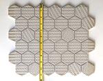 Squarefeet Depot White 2" Hexagon Porcelain Mosaic Floor and Wall Tile