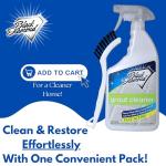 Black Diamond Ultimate Grout Cleaner: Best Cleaner for Tile,Ceramic,Porcelain, Marble Acid-Free Safe Deep Cleaner & Stain Remover for Even The Dirtiest Grout. (1-Quart/1-Brush)