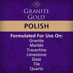 Granite Gold Polish Spray, Streak-Free Shine for Granite, Quartz, Marble, Travertine, Natural Stone Countertops, 24 Fl Oz (Pack of 1)
