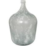 Deco 79 Recycled Glass Handmade Decorative Vase Frosted Spanish Bottle Centerpiece Vase, Flower Vase for Home Decoration 14" x 14" x 22", Clear