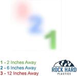 Rock Hard Plastics - 12" x 12" Clear Frosted P95 Privacy Acrylic Sheet Lucite Plexiglass (Actual Size 11.875" x 11.875" - .118" (1/8"), Frosted)