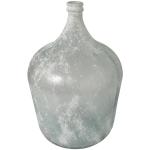 Deco 79 Recycled Glass Handmade Decorative Vase Frosted Spanish Bottle Centerpiece Vase, Flower Vase for Home Decoration 14" x 14" x 22", Clear