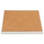 ZEONHEI 40 Packs 4 x 4 Inch Ceramic Coasters for Crafts, White Ceramic Tile Coasters with Cork Backing Pads, Square Unglazed Blank Ceramic Coasters Bulk for DIY Arts and Craft Project
