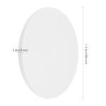 ZEONHEI 40 Packs 4 x 4 Inch Ceramic Coasters for Crafts, White Ready to Paint Ceramics Tile Coasters with Cork Backing Pads, Round Unglazed Blank Ceramic Coaster Bulk for DIY Arts