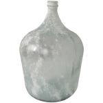 Deco 79 Recycled Glass Handmade Decorative Vase Frosted Spanish Bottle Centerpiece Vase, Flower Vase for Home Decoration 14" x 14" x 22", Clear