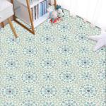 Elffloor Peel and Stick Floor Tile 11.8 in×11.8 in Blue Vinyl Flooring Self-Adhesive Waterproof for Kitchen, Bedroom, Living Room, Bathroom,10pcs