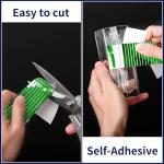 Art3dwallpanels 6 Pack Self Adhesive Glass Mirror Mosaic Disco Tiles Small Square Mirror Sticker for for DIY Disco Ball, Disco Cowboy Hat, Vase, Bottle, Interior Decoration, 2364 Pieces, Green