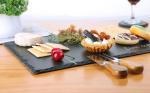 2 Pcs 16 x10 in Slate Cheese Boards Slate Board for Meat Cheese Appetizers, Serving Plate Tray Serving Stone Boards Platter with 2 Chalks for Christmas Housewarming