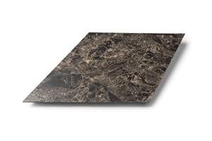 Lucida Surfaces Luxury Vinyl Floor Tiles | Glue Down Adhesive Flooring | Marble Look Rhombus Shaped Tile | MosaiCore | Single Sample Tile